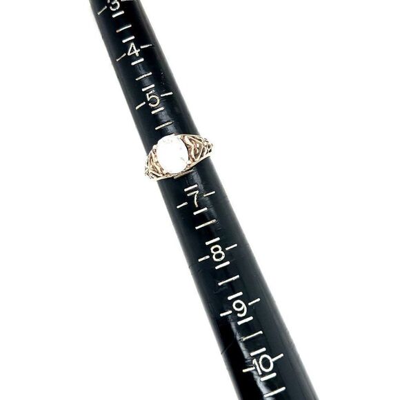 Sparkling Large Cz Silver 925 Ring - Picture 7 of 7